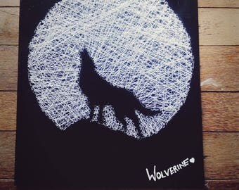 String art wolf | Etsy