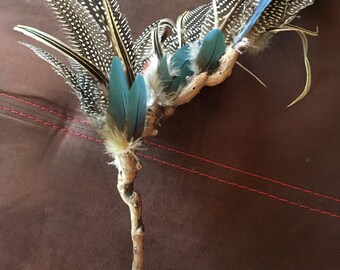 smudge fan, plumes pour fumigation