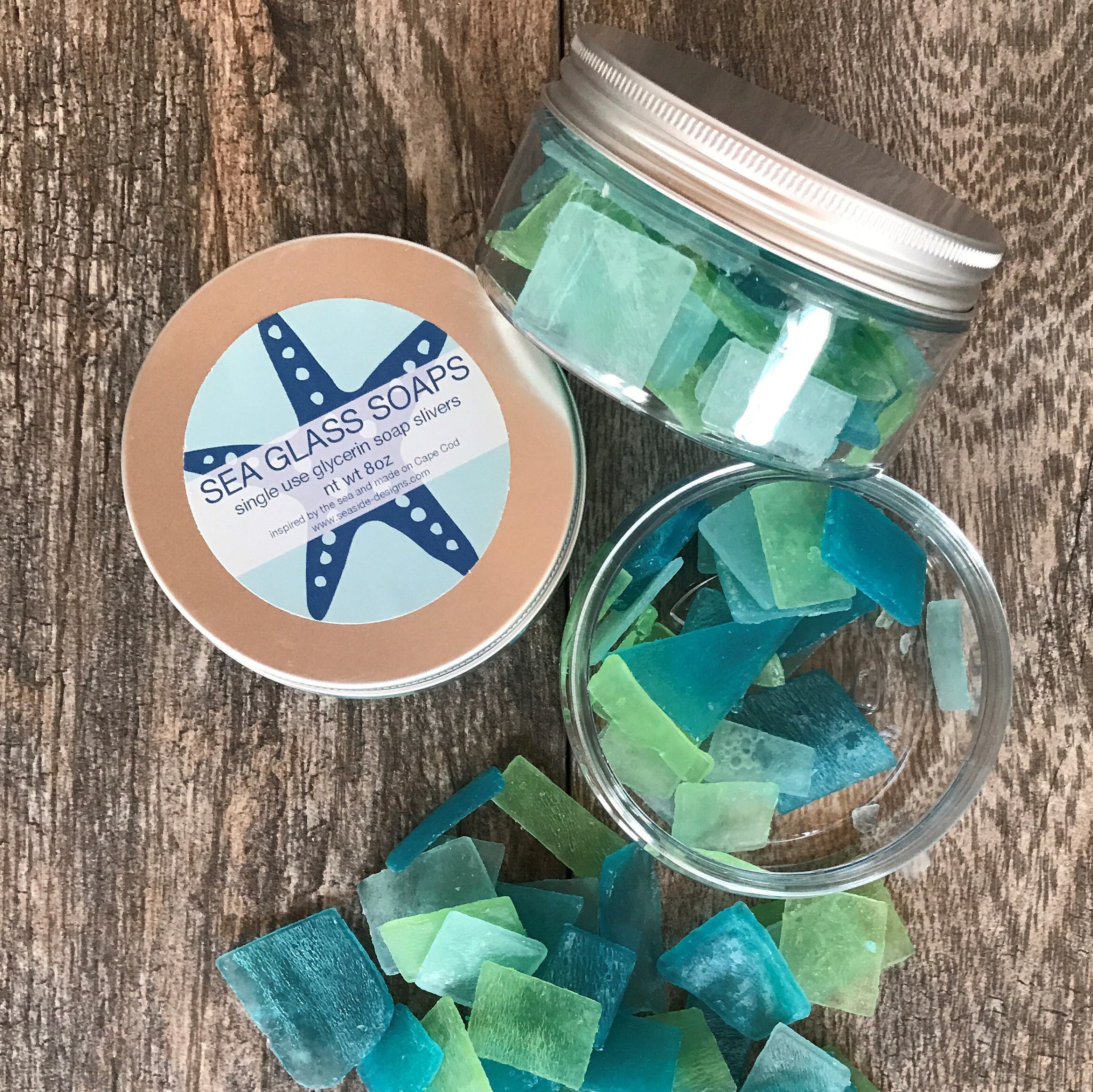 Sea Glass Soaps Single Use Glycerine Soaps Beach Glass