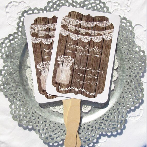 Wedding Fans Rustic | Wedding Favors Rustic | Rustic Wedding Fans | Personalized Hand Fans | Country Wedding Fans | Wedding Rustic | Fans Il_570xn