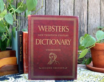 Vintage Webster's New Twentieth Century Dictionary / Unabridged Second Edition / 1959-1960