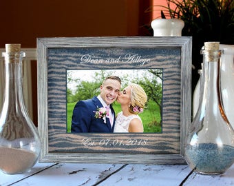 Sand Ceremony Set Unity Sand Ceremony in White Shabby Chic Barnwood