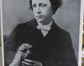 RPPC Lewis Carroll Great Authors Series " Alice Through The Looking Glass "