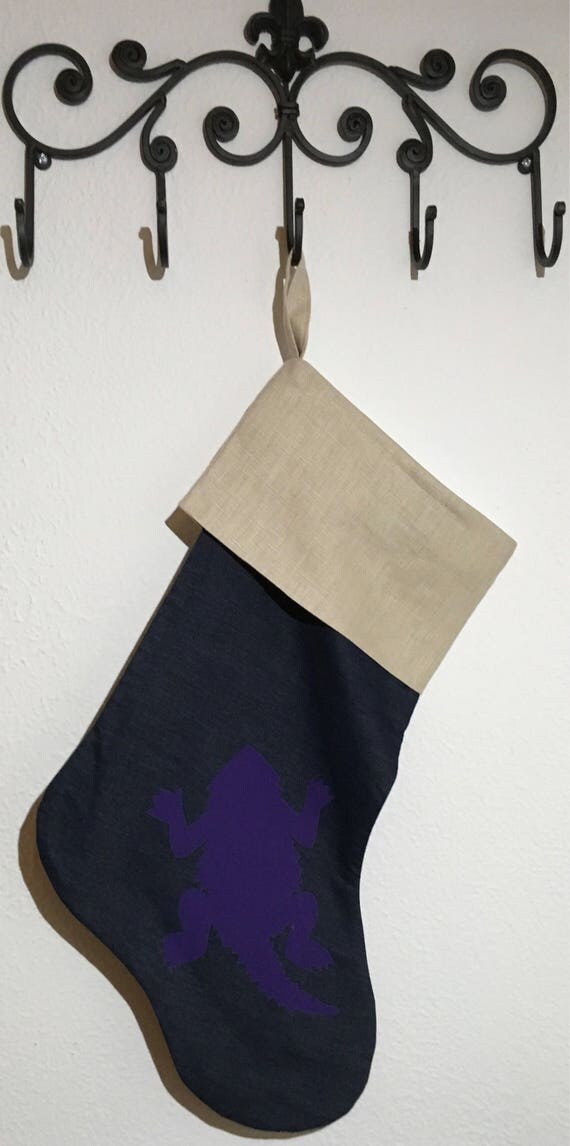 tcu linen and denim christmas stocking rts tcu christmas tcu tcu linen and denim christmas stocking rts tcu christmas tcu