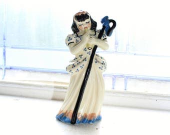 Little Bo Peep Figurine Ceramic Arts Studio Vintage Pottery