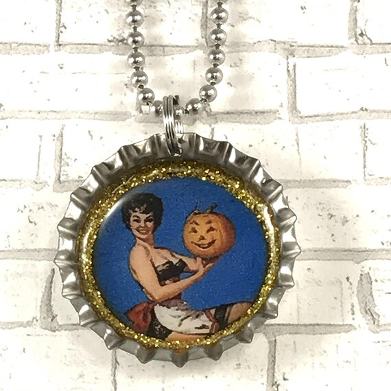 Halloween Necklace Halloween Jewelry Pinup Girl Pinup Girl