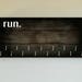 Race Medal Holder /  Race Medal Hanger #8 "Run." Wood Wall Mounted Wood Organizer. CUSTOMIZATION Available