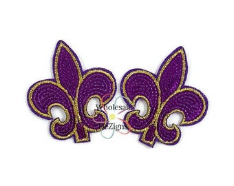 NEW ORLEANS Gold Fleur Des Les ~ Saints NFL Football STICKER ~ Lily Flower Decal