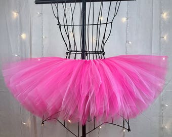Kenley Tutu - Fuchsia and Pink Tutu - Available in Infant, Toddlers, Girls, Teenager, Adult and Plus Sizes