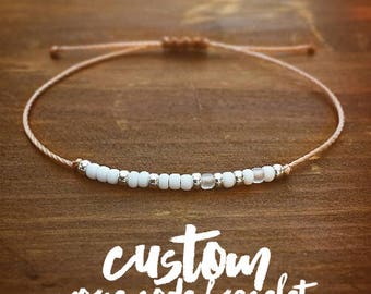 Custom Morse Code Bracelet - Personalized Gift - Best Friend Gift - Best Friend Bracelet - Birthday Gift - Customizable Bracelet