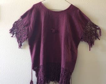 Vintage 70s Fringe Hippie Top