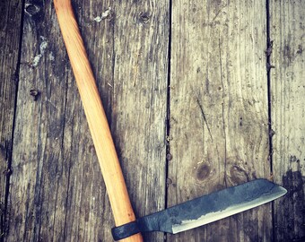 Froe - frow - hand forged froe - woodworking tool- shingle froe - woodworking - shake axe - axe - wood carving