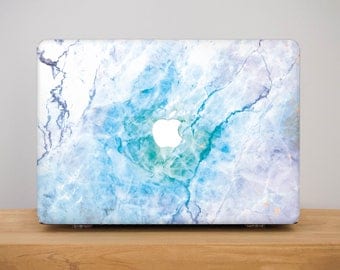 Marble Laptop Case MacBook 12 Case Stoned MacBook Pro Hard Case Marble MacBook Pro Macbook Air Case Blue MacBook Air 13 inch Case MB_268