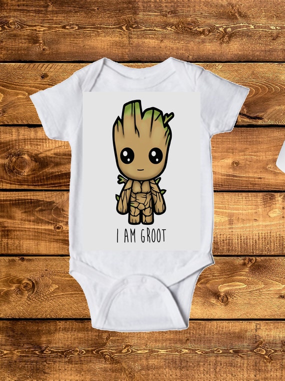 Groot inspired Onesie I AM Groot Toddler Tee Baby Onesie