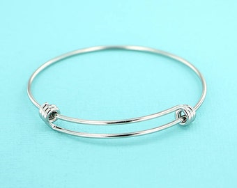 stainless bangle bulk adjustable bracelet steel