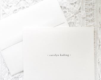 Personalized Notecards, Set of 8