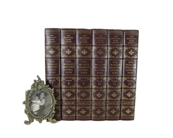 Farmhouse Decor, Rustic Home Decor, Bookshelf Decor, Decorative Books; Wedding Decorations, Modern Farmhouse Decor, Old Books