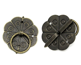 1 handle round cardboard with bronze Brad
