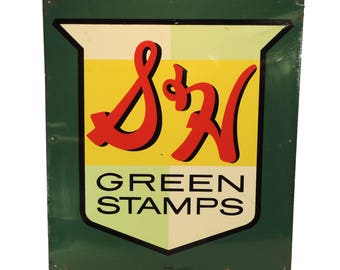 S and h green stamps | Etsy