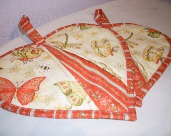 Heart Shaped Pot Holders/Pot Holders/Butterfly Pot Holders