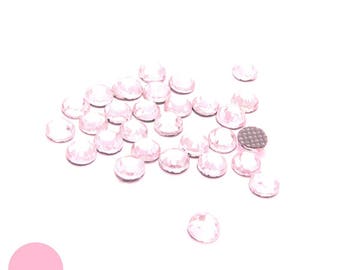 100 HOTFIX rhinestones pink 2.8 mm