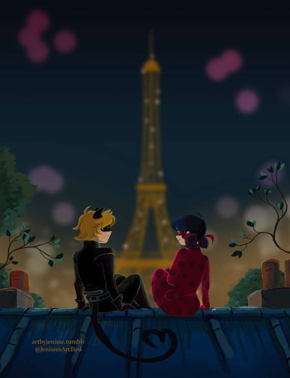 Miraculous Ladybug Paris at Night