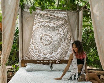 Boho Tapestries Wall Hanging, Hippie Wall Tapestries, Bohemian Wall Throw, Gypsy Tapestry