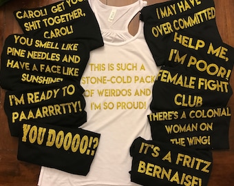 Bridesmaid tanks ~ Quotes from Bridesmaids ~ Funny Bridesmaid tanks
