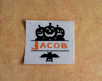 Personalized Vinyl Decal, Halloween Decal, Vinyl Decal, Halloween Vinyl Decal, Decal for Mug, Halloween Sticker
