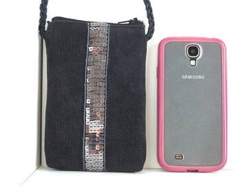 BAG HAS HANDMADE CELL PHONE STRAP