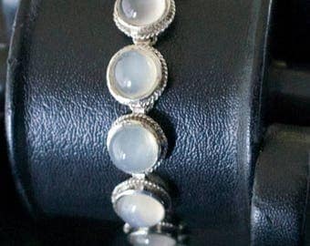 ON SALE Stylish Moonstone Silver Bracelet
