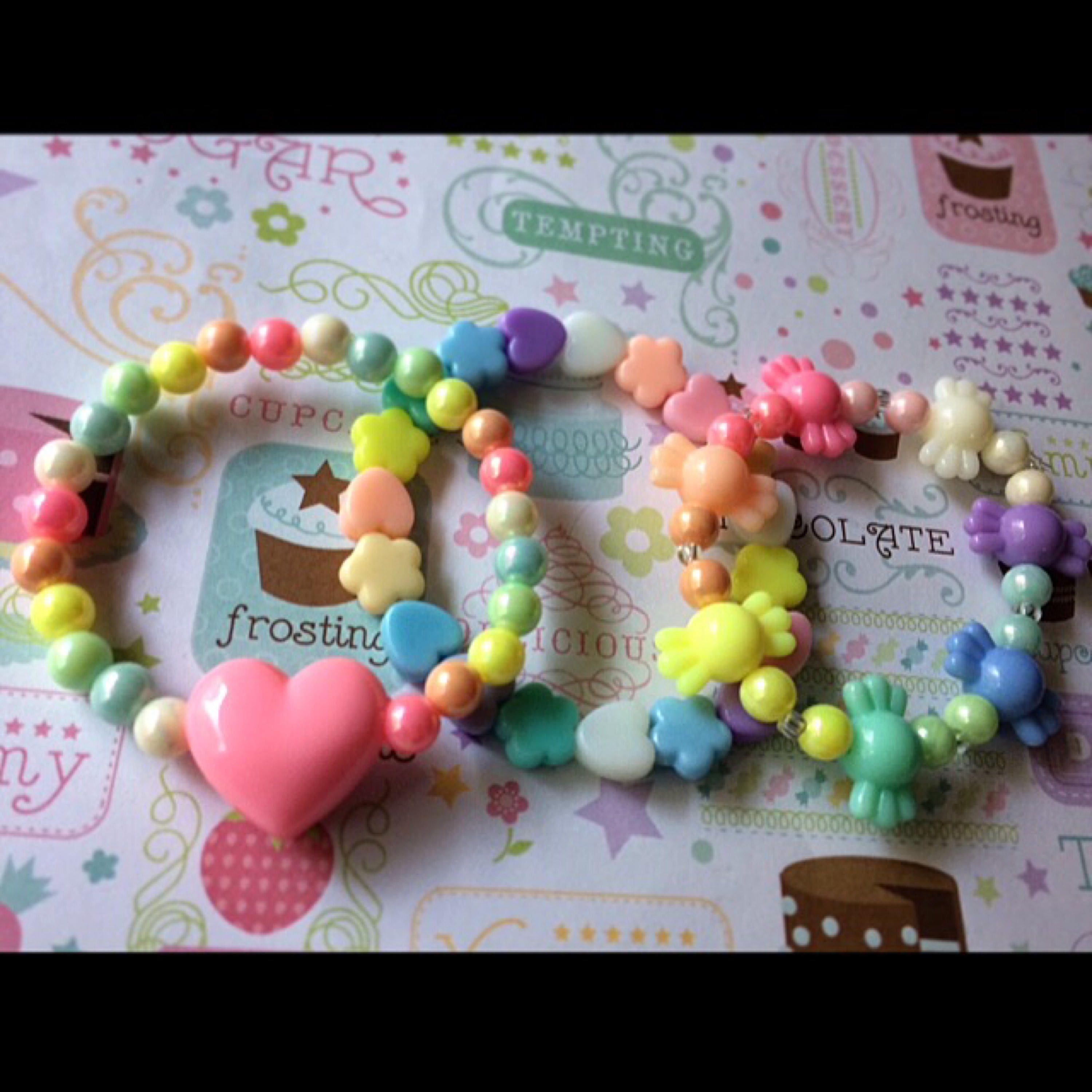 Harajuku Bracelet Set Kawaii Beaded Decora Kei Bracelets Set