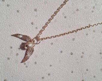 golden snitch necklace harry potter charm necklace gifts