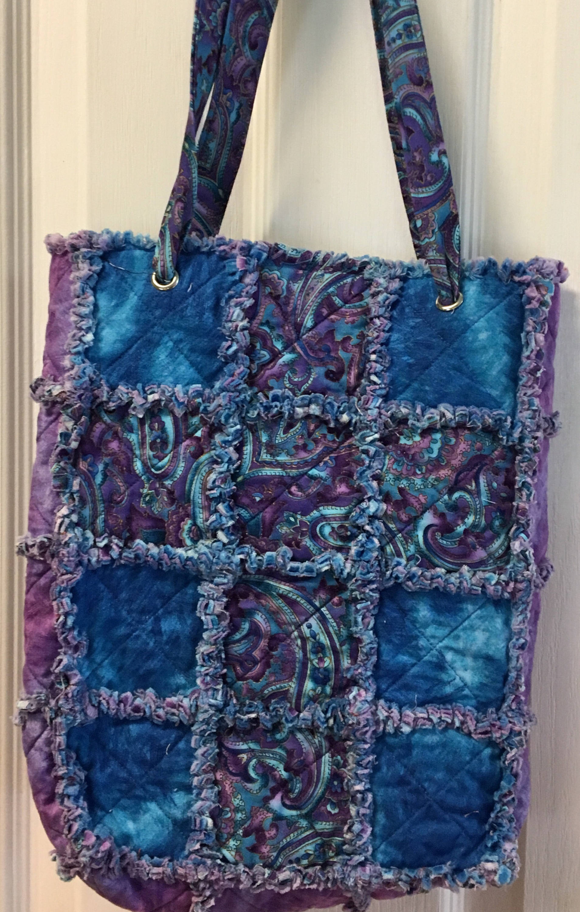 Cross rag quilt bag
