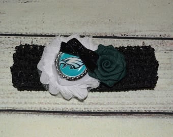 Philadelphia Eagles Baby Headband Baby Headband Football Baby Headband Newborn Headband Philadelphia Eagles Girls Headband