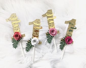 One Cupcake Toppers, Wild One Cupcake Toppers, Boho Cupcake Toppers, Gold Cupcake Toppers, First Birthday Girl, Boho Birthday Cupcake, Boho