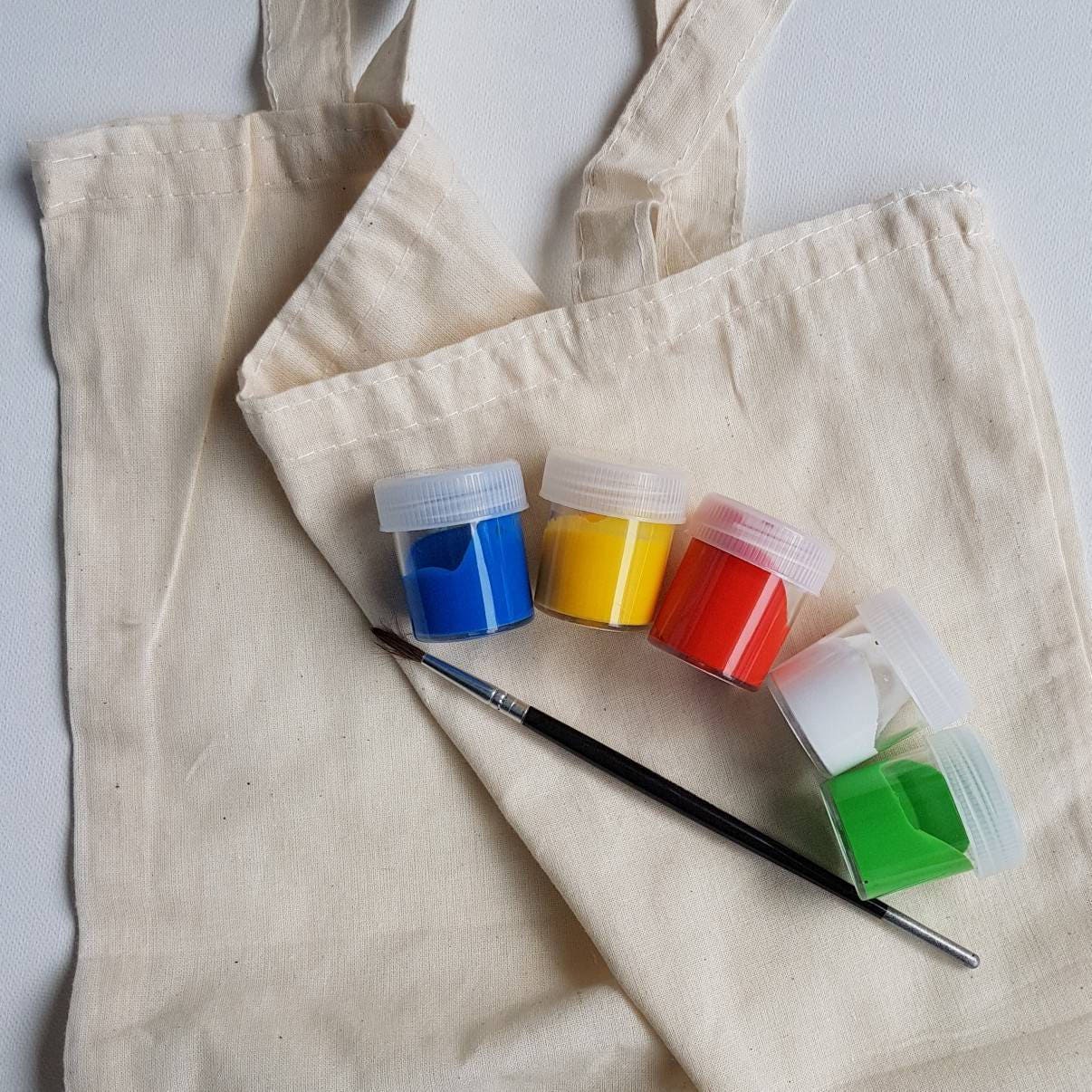 Paint a tote bag kids craft activity for boys and girls with bonus