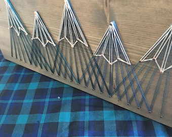 Mountain string art | Etsy