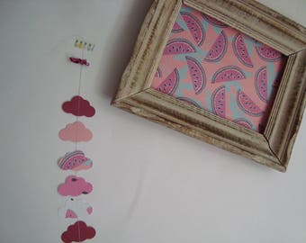 Pink clouds Garland