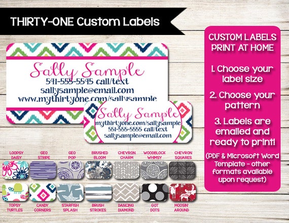 Thirty one catalog labels