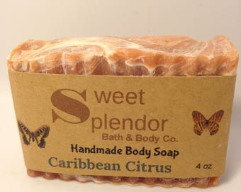 Handmade Soap-Caribbean Citrus-Artisan-Hand and Body Soap