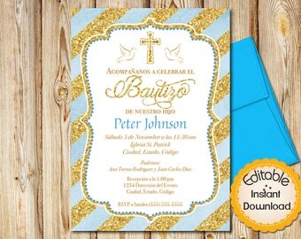 Printable Baptism Invitations In Spanish 6