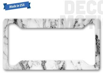 Marble License Plate Frame - Custom LP1338