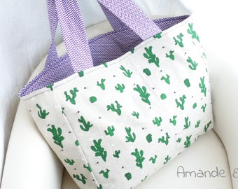 CACTUS - collection "Mojito" Amande starry tote bag