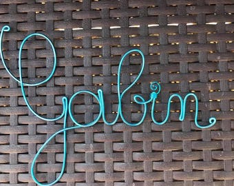 Personalized kids names in aluminum wire