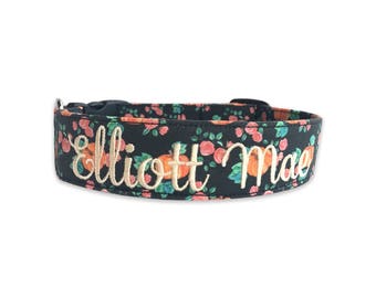 Fall Dog Collar, Embroidered Dog Collar, Personalized Dog Collar, Autumn Dog Collar, Collar, Pumpkin Collar, Thanksgiving dog collar