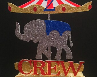 Carousel Elephant Cake Topper