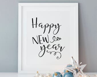 Happy new year signs | Etsy