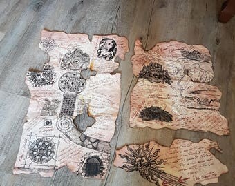 Raiders of the Lost Ark, golden Idol map from Indiana Jones