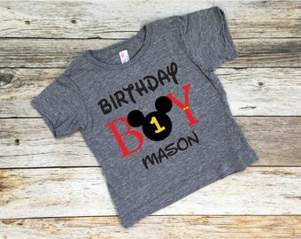 Birthday Boy. Mickey Mouse. Birthday Shirt. Disney Birthday Shirt. Mickey. Disneyland.
